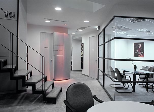 幾何造型辦公室設計實景圖